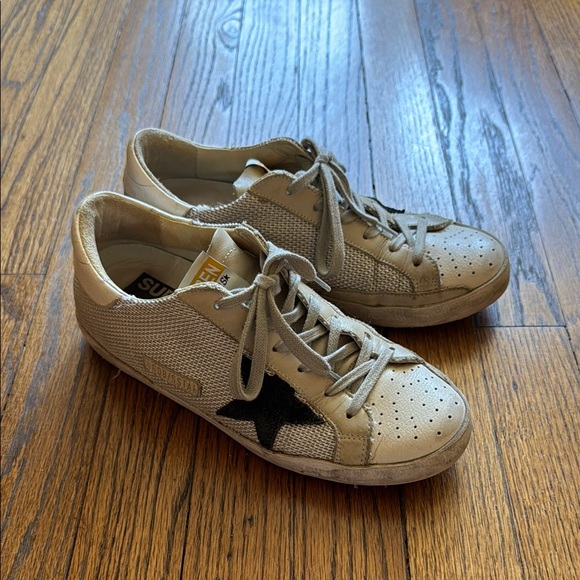 Golden Goose Gray and Black Sneakers Distressed Style - Picture 1 of 11